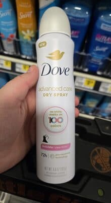 Dove Women Clear Finish spray
