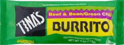 Beef & Bean/Green Chili Burrito
