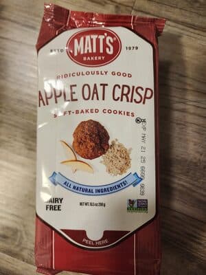 Apple Oat Crisp Soft Baked Cookies