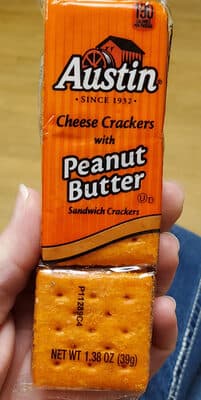 Cheese With Peanut Butter Sandwich Crackers