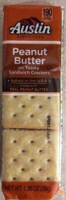 Peanut Butter on Toasty Sandwich Crackers