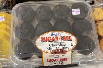 Sugar free chocolate mini muffins