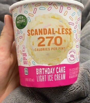 Scandal-Less Birthday Cake Light Ice Cream