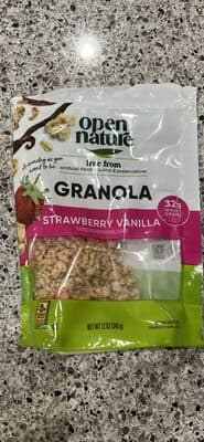 Strawberry Vanilla Flavored Granola