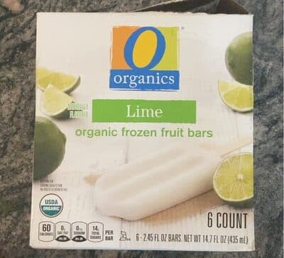 Lime Organic Frozen Fruit Bars