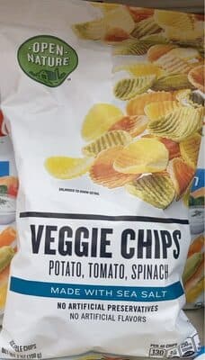 Potato, Tomato, Spinach Vegetable Veggie Chips