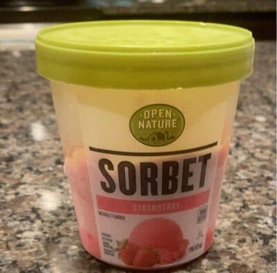 Strawberry Flavored Sorbet