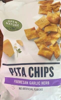 Parmesan Garlic Herb Pita Chips