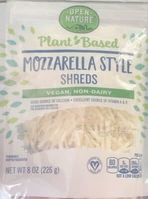 Plant Based Mozzarella Style Shreds