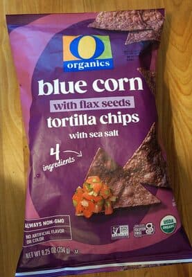 Blue Corn with Flax Tortilla Chips