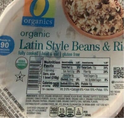 Organic Latin Style Beans & Rice