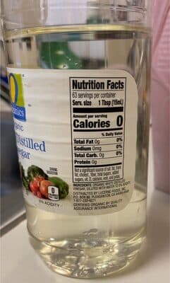 Organic White Distilled Vinegar