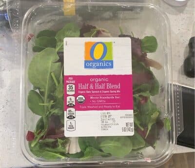 Half & Half Blend Organic Spring Mix & Organic Spinach