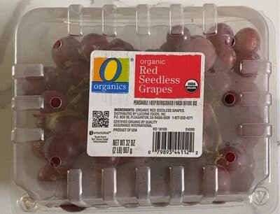 Organic Red Seedless Grapes