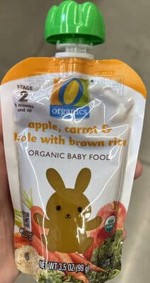 Apple, Carrot & Kale with brown rice