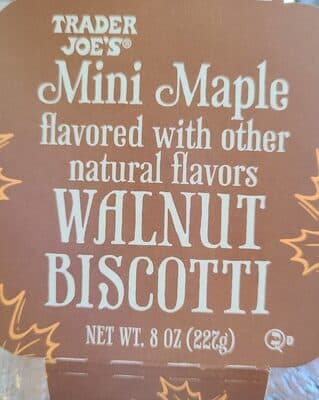 Mini Maple Walnut Biscotti