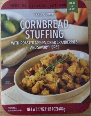 Cornbread Stuffing With Roasted Apples And Cranberries