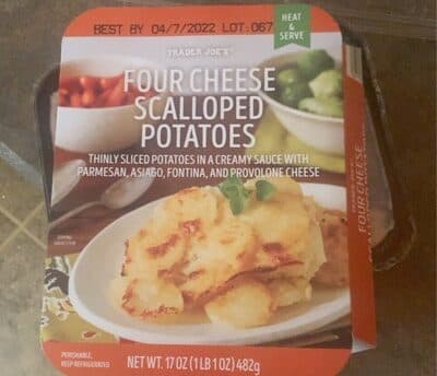 Four cheese scalloped potatoes
