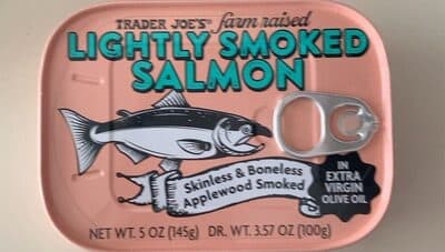 Lightly smoked salmon