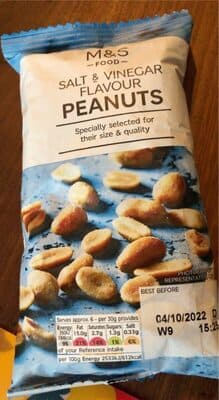 Salt and Vinegar Flavour Peanuts