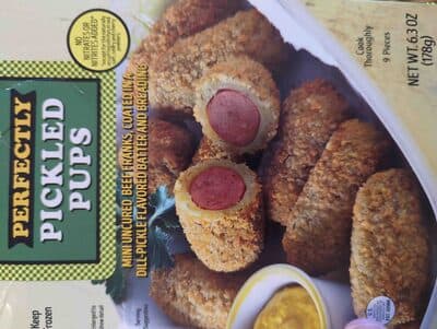 Trader Joe's perfectly pickled pups