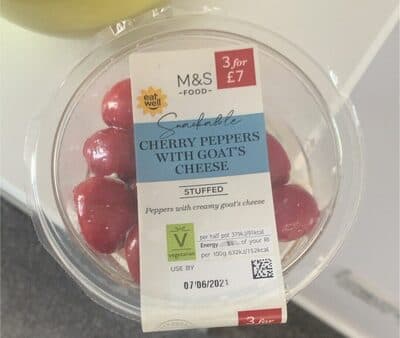 Cherry Peppers with Goats Cheese