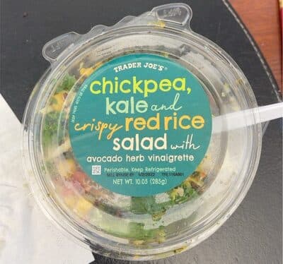 Chickpea, Kale and Crispy Red Rice Salad
