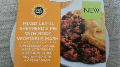 Mixed Lentil Shepherd's Pie With Root Vegetable Mash