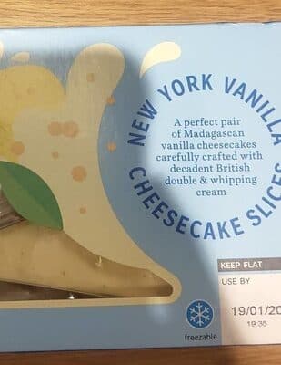 New York Vanilla Cheesecake