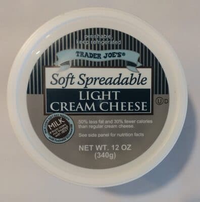 Soft Spreadable Light Cream Cheese
