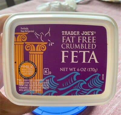 Fat free crumbled feta