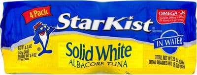 Solid White Albacore Tuna In Water