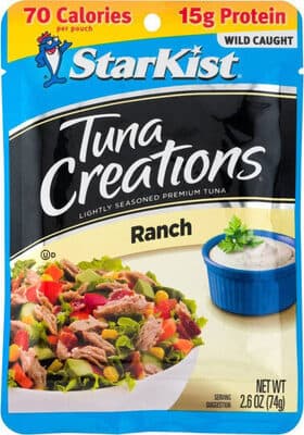 Tuna Creations, Lightly Marinated Premium Chunk Light Tuna, Ranch