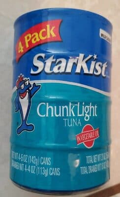 Wild Caught Chunk Light Tuna in Vegetable Oil