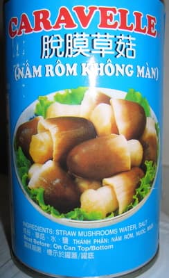 Straw Mushrooms Medium Peeled
