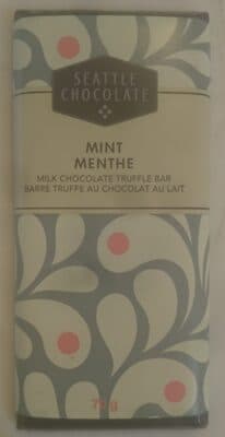 Seattle Chocolates, Milk Chocolate Truffle Bar, Peppermint