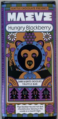 Hungry Blackberry Dark & White Chocolate Truffle Bar