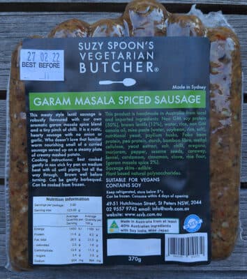 Garam Masala Spiced Sausage