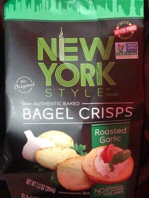 Roasted Garlic Authentic Baked Bagel Crisps