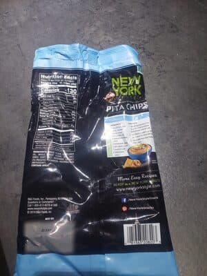 NEW YORK STYLE, PITA CHIPS, SEA SALT
