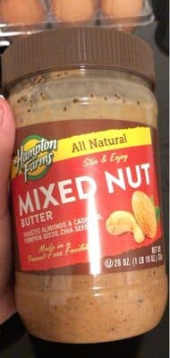 Mixed Nut Roasted Almonds & Cashews, Pumpkin Seeds, Chia Seeds Butter