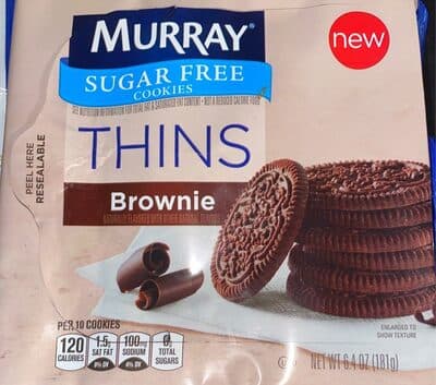 Brownie Flavored Thins Cookies