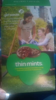 Thin Mints Crisp, Chocolaty Cookies Made with Natural Oil of Peppermint