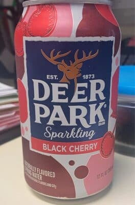 Black Cherry Flavor Sparkling Natural Spring Water