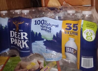 Water bottles