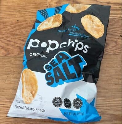 Sea Salt Potato Popped Chip Snack