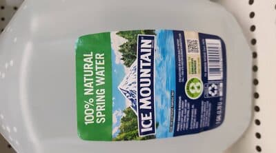 Ice mountain spring water