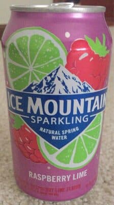 Raspberry Lime Flavor Sparkling Natural Spring Water
