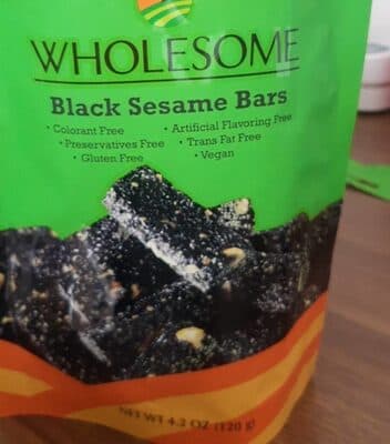 Black sesame bars