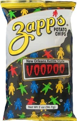 NEW ORLEANS KETTLE STYLE VOODOO POTATO CHIPS, VOODOO